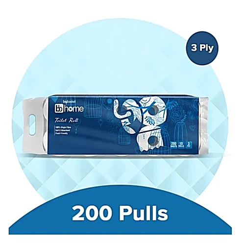 Toilet Tissue Paper Roll - 3 Ply